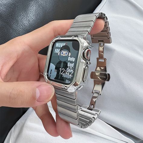 Apple Watch Outfit Men, Apple Watch Aesthetic, Apple Watch Men, Wearable Gadgets, Mens Accessories Vintage, Apple Watch Fashion, Fancy Watches, Retro Watches, Apple Watch Ultra