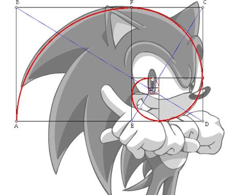 Golden Ratio in Sonic Golden Ration, Fibonacci Golden Ratio, Divine Proportion, Golden Number, Golden Spiral, Fibonacci Sequence, Fibonacci Spiral, Geek Art, Golden Ratio