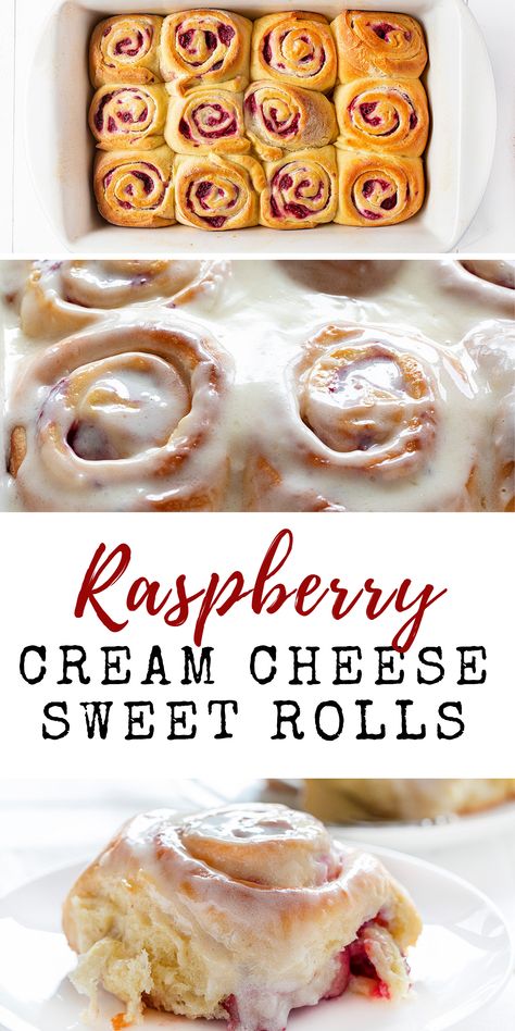 Cinnamon Rolls Homemade Cinnabon Copycat, Homemade Cinnamon Rolls Cinnabon, Cinnamon Rolls Cinnabon, Cream Cheese Sweet Rolls, Raspberry Sweet Rolls, Cinnabon Copycat, Raspberry Cream Cheese, Rolls Homemade, Sweet Roll Recipe