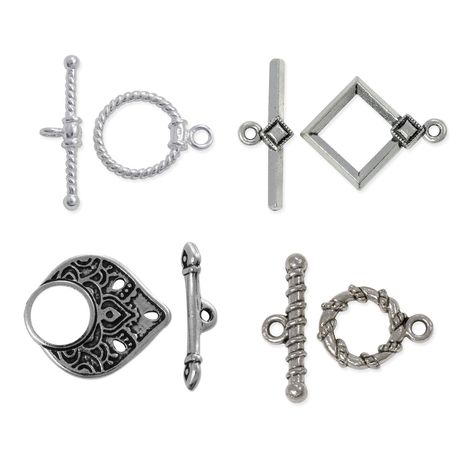 Toggle Clasps For Jewelry, Clasps For Jewelry, Mens Diamond Jewelry, Toggle Necklace, Jewelry Chain, Necklaces And Bracelets, Bracelets And Necklaces, Jewelry Clasps, Leather Work