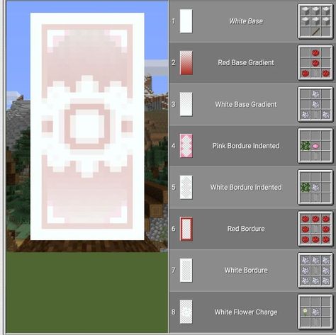 Minecraft Banner Patterns, Minecraft Banner Designs, Minecraft Banners, Easy Minecraft Houses, Diy Minecraft, Cool Minecraft Creations, Minecraft Room, Minecraft Plans, Minecraft Tips