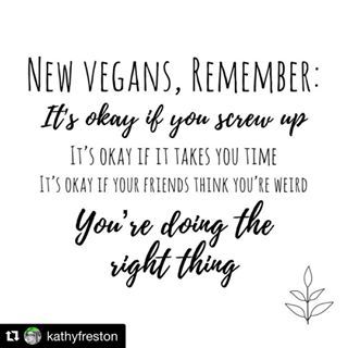 It’s a journey, not a contest ✌🏼🌱 #Repost @kathyfreston ・・・ I think this message is soooo important! Lean in to the change and if you have a day you aren’t perfect, it’s ok, tomorrow’s a new day. Be kind to yourself. 💚💚💚 ~~~~ Penso che questo messaggio sia davvero importante! Appoggiati al cambiamento e se hai un giorno in cui fai il backtrack, domani è un nuovo giorno. Sii gentile con te stesso. 💚💚💚 . . . . . #vegan #veganish #leanin #change #progressnotperfection #onestepatatime #vegan Vegan Reasons, Vegetarian Quotes, Vegan Lifestyle Inspiration, Vegan Facts, Vegan Memes, Vegan Quotes, Why Vegan, Going Vegetarian, Cake Vegan