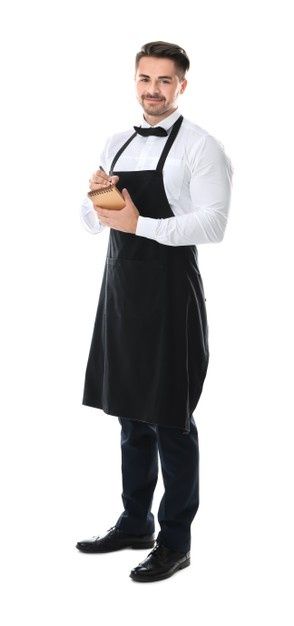 Waiter Pose References, Waiter Outfit, Outfit Cowo, Cap Cut, Legally Blonde, Service Provider, Premium Photo, Pose Reference, Nun Dress