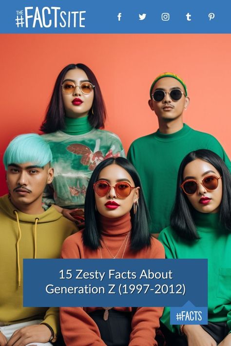 What defines Generation Z? Let's find out with this selection of curious facts. Dive into the diverse and defining era that defines Gen Z, spanning 1997 to 2012. Discover the impact of the tragic 9/11 attack on this generation and how they experienced the turn of the millennium. Unravel the economic change and the unique traits that make Generation Z one of the most diverse and intriguing generations. #TheFactSite #Facts #GenZ #Zoomer #GenerationZ #Generations Gen Z Culture, Generation Alpha, Curious Facts, This Generation, Generation Z, Blockbuster Movies, New Inventions, American Tourister, Random Facts