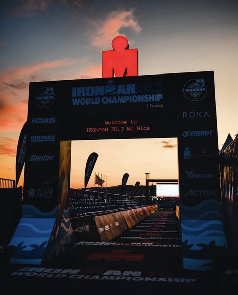 Repost @florian.deibl - Missing the finishline 🏁 Throwback to the IRONMAN 70.3 World Championship in Nice 🇫🇷 #im703wc Ironman Triathlon Wallpaper, Ironman Finish Line, 70.3 Ironman, Ironman 70.3, Gage Aesthetic, Ironman Aesthetic, Triathlon Aesthetic, Peaceful Person, Ironman Race