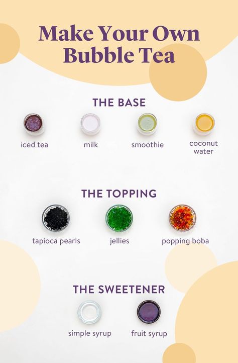 Make your own bubble tea Bubble Tea Ideas, Best Boba Tea Flavors, Boba Tea Business, Bubble Tea Business, Boba Tea Recipes, Black Tapioca Pearls, Bubble Tea Recipes, How To Make Boba, Matcha Bubble Tea