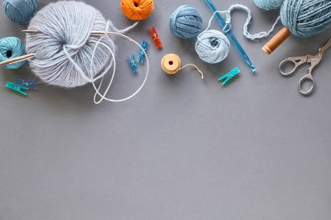 Crochet Background, Grey Paper, Creative Knitting, Crochet Stitches Free, Crochet Blog, Web Themes, Crochet Books, Light Background, Wireframe Kit