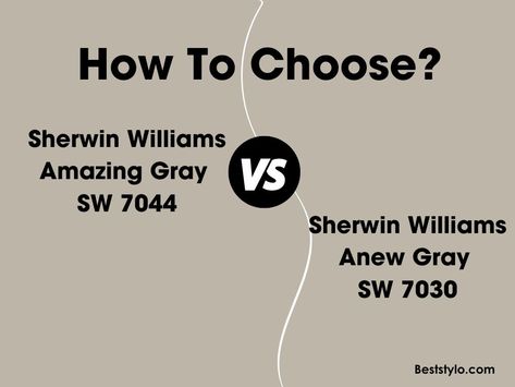 Sw Essential Gray, Sw Anew Gray, Sherwin Williams Amazing Gray, Anew Gray Sherwin Williams, Pure White Sherwin Williams, Neutral Gray Paint, Amazing Gray, Anew Gray, Sherwin Williams Gray