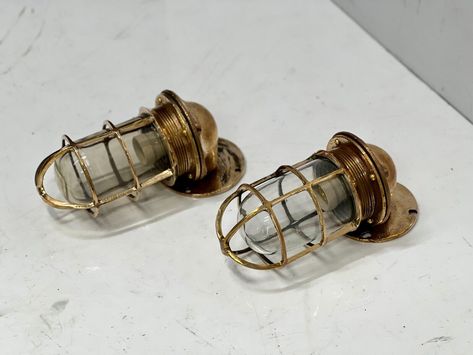 Excited to share the latest addition to my #etsy shop: Salvaged Ship Pauluhn New Brass Passage Wall Sconce Marine Lamp/Light Fixture Lot Of 2 https://etsy.me/3FrcU4f #gold #housewarming #halloween #bedroom #midcentury #glass #yes #clear #swingarm Nautical Light Fixtures, Outdoor Wall Light Fixtures, Halloween Bedroom, Nautical Lighting, Wall Light Fixture, I Knew It, Up House, Outdoor Lights, Brass Wall