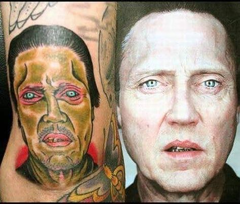 man picture fail Messed Up Tattoos, Bad Portrait Tattoos, Worlds Worst Tattoos, Awful Tattoos, Tattoos Gone Wrong, Tattoo Removal Cream, Worst Tattoos, Portrait Tattoos, Tattoo Fails