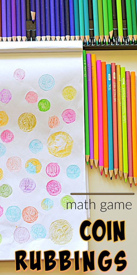 playful learning Coin Recognition Activities, Money Games For Kids, Money Kindergarten, Preschool Steam, Art Integration Lessons, Art And Math, Coin Crafts, Money Activities, Coin Games