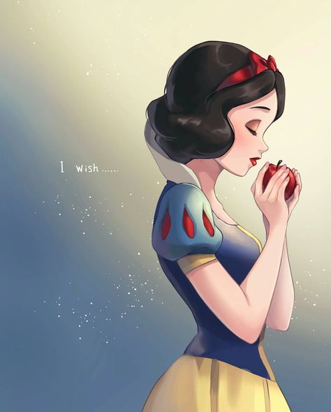 Snow White Drawing, I Wish, Snow White Art, Disney Princess Villains, Disney Wish, Snow White Seven Dwarfs, Animation Disney, Disney Kingdom, Kawaii Disney