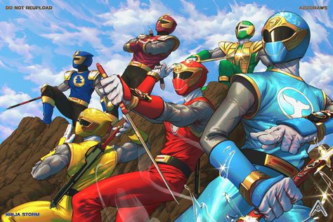 Ninja Storm Power Rangers, Gambit Wallpaper, Power Rangers Poster, Ranger Armor, Storm Wallpaper, Power Rangers Ninja Storm, Power Rangers Megazord, Saban's Power Rangers, Pink Power Rangers