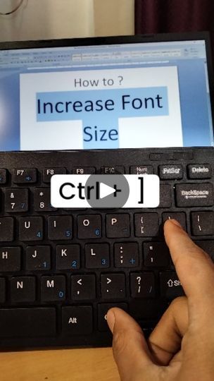 54K views · 8.4K reactions | Computer Shortcut for Increasing Font size #reel #reelsfacebook #reelsvideo #reelstrending #msoffice #tricks #instagood #instagram #insta #instadaily #trend #trending #trendingreels #trendingnow #viral #viralvideos #viralreels #learn #tech #computer #laptop #foryoupageシ  #foryou @highlight | Fast Typing Learning | Fast Typing Learning · Original audio Fast Typing, Typing Skills, Hindi Video, Amazing Facts For Students, Computer Shortcuts, Computer Knowledge, Ms Office, Amazing Facts, Computer Laptop