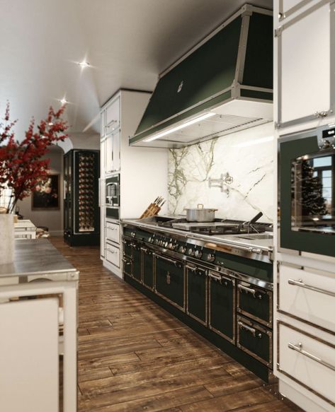 Incredible Kitchens, Emerald Marble, Officine Gullo, Kitchens Designs, Luxury Mansions Interior, Cooking Machine, Winter Dream, Cooking Range, Professional Cooking