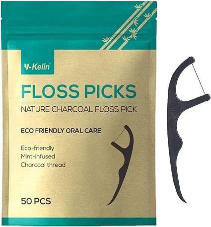 Dental Floss Picks, Tooth Pick, Floss Picks, Dental Teeth, Natural Teeth Whitening, Black Bamboo, Natural Teeth, Dental Floss, Bamboo Charcoal