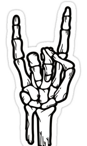 Rock And Roll Skeleton, Journal Drawings, Skeleton Tattoo, Hand Sticker, Skeleton Tattoos, Sweet Tattoos, Skeleton Hand, Forensic, Skeleton Hands