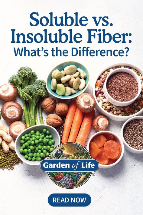 Learn from a Registered Dietitian about the benefits and differences between soluble fiber vs insoluble fiber for smooth digestion and beyond. Good Fiber Sources, Soluble Fiber Foods Recipes, Soluble And Insoluble Fiber Foods, Insoluble Fiber Foods, Soluble Vs Insoluble Fiber, Soluble Fiber Foods, Fiber Foods List, Fiber Benefits, Insoluble Fiber