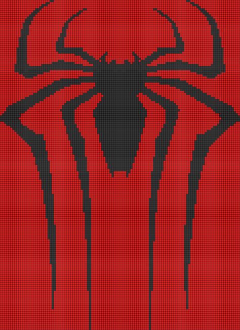 Alpha pattern #41235 | BraceletBook Miles Morales Alpha Pattern, Spiderman Grid Pattern, Spider Man Tapestry Crochet, Spiderman Crochet Tapestry, Spider Man Crochet Blanket Free Pattern, Spider Man Alpha Pattern, Spiderman Alpha Pattern Crochet, Spiderman Alpha Pattern, Spiderman Crochet Graph