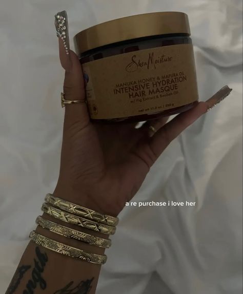 Shea Moisture Aesthetic, Hair Mask Black Women, Shea Moisture Hair Mask, Hair Mask Aesthetic, Moisture Hair Mask, February Goals, Shea Moisture Manuka Honey, Coconut Hair Mask, Curly Hair Mask