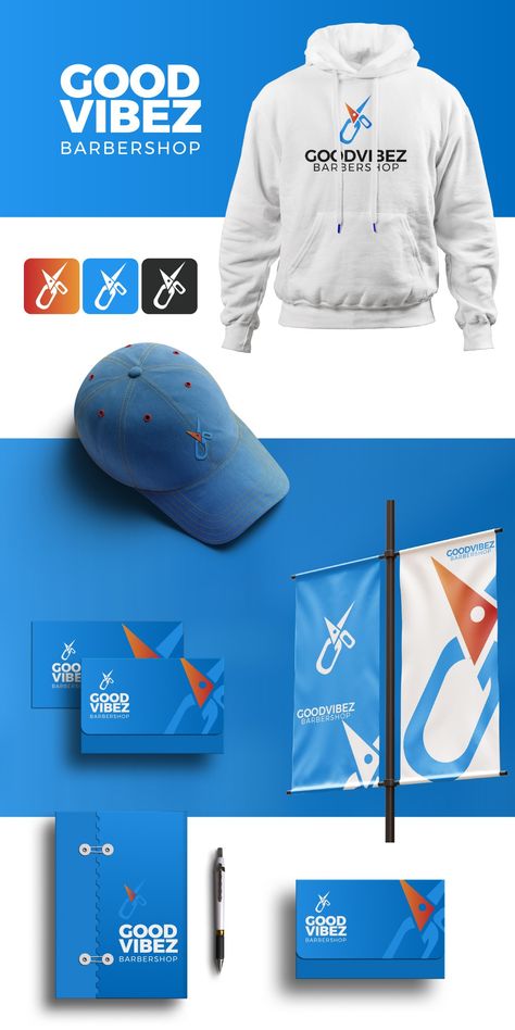 Client want to see how the logo can be applied into real world Branded Powerpoint Design, Merchandise Design Graphics, Blue Logo Design Ideas, Logo Presentation Layout, Logo Presentation To Client, Logo Design Presentation, Brand Guidelines Design, Graphic Design Inspiration Poster, Logo Design Set