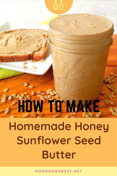 This homemade honey sunflower seed butter is so delicious and easy to make. Get the allergy-friendly recipe now! #recipe #recipes #sunflower #seed #nutfree #homemade #DIY #natural #spread #sandwich #butter #lunch #honey Sunflower Seed Butter Recipes, Sunflower Seed Recipes, Nut Butter Cookies, Sunflower Seed Butter, Dairy Free Pizza, Honey Wheat Bread, Vegeterian Recipes, Dairy Allergy, Sunflower Butter