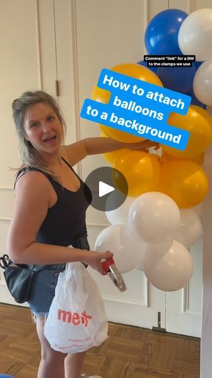 37K views · 3.1K reactions | Attaching balloons to your backdrop doesn’t need to be hard!
.
We love using these 2” spring clamps because they are cheap and it makes attaching balloons super quick.
.
To see the clamps we use comment “link” below
.
#poppopballoonfw #balloons #diyballoons #balloonbackdrop #balloonbackground #attchingballoons #springclamps #balloontips #balloonbusiness | POP POP BALLOON | poppopballoonfw · Original audio Balloon Garland Around Backdrop, How To Hang Balloons From Ceiling, Balloon Clusters, Balloon Background, Balloon Pop, Pop Pop, Balloon Backdrop, Diy Backdrop, Balloon Decor