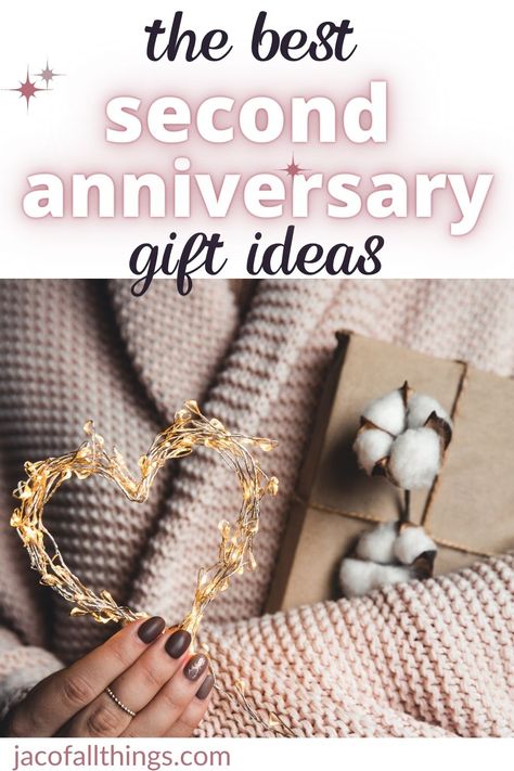 Looking for the perfect gift for your second anniversary? Check out this list of the perfect gifts for your husband or wife to celebrate your second anniversary. Whether its cotton (traditional) or china (modern), you'll be sure to find the perfect gift to show how much you love them. |anniversary gifts | second wedding anniversary | cotton anniversary 2nd Year Anniversary Ideas, 2 Year Wedding Anniversary Gift, Two Year Wedding Anniversary Gifts, Anniversary Gift Ideas For Him 2nd, 2 Yr Anniversary Gift For Him, 2nd Anniversary Gift Ideas For Him Boyfriends, Anniversary Gift Ideas For Him 2nd Year, Two Years Dating Anniversary, Cotton Anniversary Gifts For Him Diy