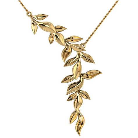 Allurez Vine Leaf Pendant Necklace 14k Yellow Gold ($1,025) found on Polyvore featuring women's fashion, jewelry, necklaces, gold jewelry, yellow gold pendant necklace, 14 karat gold jewelry, 14 karat gold necklace and gold leaf jewelry Gold Leaf Jewelry, Gold Jewelry Ideas, Black Hills Gold Jewelry, Gold Leaf Necklace, Jewelry Necklaces Gold, Black Hills Gold, Necklaces Gold, Leaf Jewelry, Heart Pendant Diamond