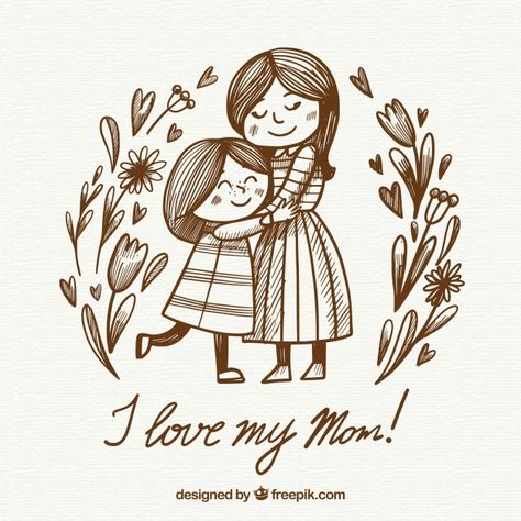 Mother's day background with happy famil... | Free Vector #Freepik #freevector #background #love #family #woman Mothers Love For Her Son, Mother's Day Illustration, 가족 일러스트, Capricorn Taurus, Mothers Day Drawings, Scorpio Virgo, Gemini Aries, Mother's Day Background, I Love My Mom