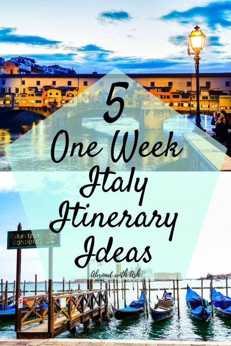 5 one week italy itinerary Ideas - The first part in planning a trip is deciding where to go and how many days to stay in each location. For many of us this is one of the most overwhelming elements in travel planning as the options are limitless. Over the next few months I will be releasing a series of itinerary ideas to help get you started on planning your next adventure. Once you have your basic itinerary of where and how long decided, the planning process becomes substantially easier. Italy Vacation Itinerary, Itinerary Ideas, Italy Honeymoon, Best Of Italy, Italian Vacation, Italy Itinerary, Italy Tours, Italy Travel Tips, Italy Travel Guide