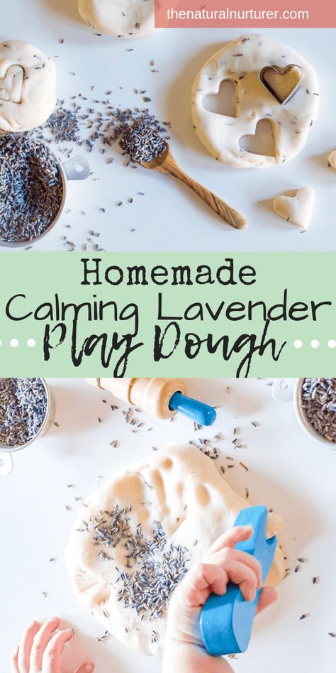 Homemade Calming Lavender Play Dough - The Natural Nurturer Best Playdough Recipe, Natural Nurturer, Pinterest Mom, Lemonade Popsicles, Kid Diy, Super Healthy Kids, Recipe Generator, Lavender Lemonade, Playdough Recipe