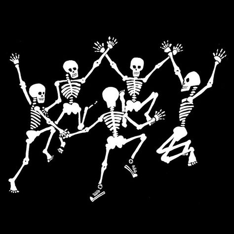 Dancing Skeletons Dancing Skeleton Wallpaper, Skeleton Friends, Skeleton Artwork, Skeleton Dancing, Skulls And Bones, Skeleton Dance, Dancing Skeletons, Skeleton Design, Dancing Skeleton