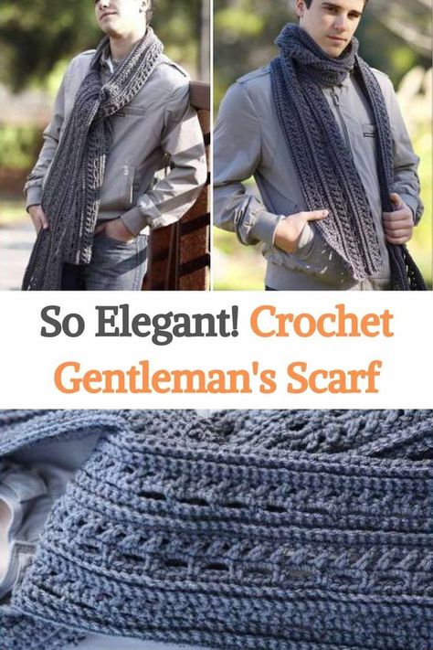 Men’s Scarf Crochet Pattern, Crochet Scarves For Men, Mens Cotton Scarf, Crochet Scarf For Men, Men Scarf Crochet Pattern, Crochet Scarf Pattern Free Easy, Men Scarf Pattern, Shawl Ideas, Crochet Mens