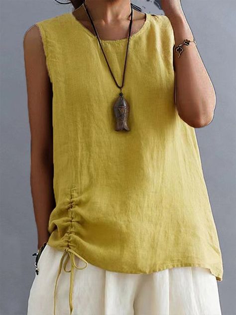 Linen Top Women, Linen Tank Top, Linen Tank, Summer Linen, Linen Top, Tank Top Cami, Linen Clothes, Sewing Clothes, Cami Top