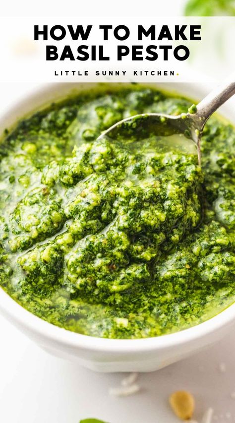 Pesto Basil, Homemade Basil Pesto, Garlic Butter Shrimp Pasta, Pesto Recipes, Fresh Recipe, Parsley Pesto, Creamy Shrimp Pasta, Basil Pesto Recipes, Garlic Shrimp Pasta