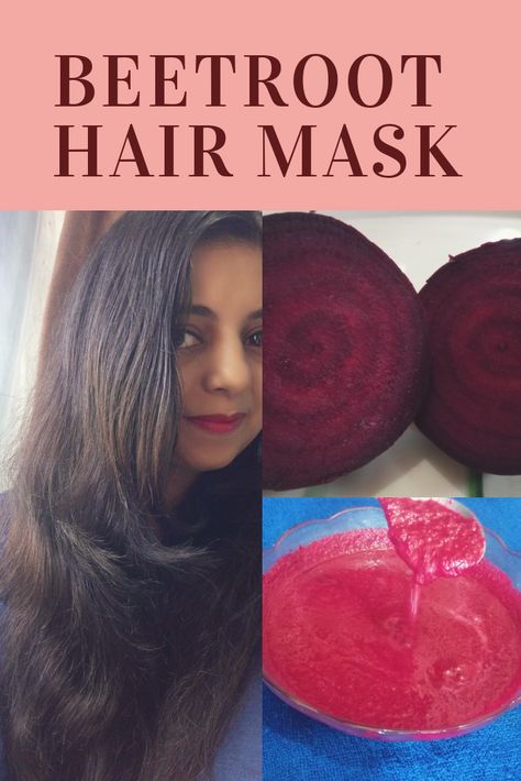 BEETROOT HAIR MASK Beetroot Hair Mask, Beetroot Hair Dye, Beetroot For Hair, Hair Mask At Home, Beetroot Juice, Hair Mask Recipe, Homemade Hair Mask, Cake Filling, Diy Hair Color