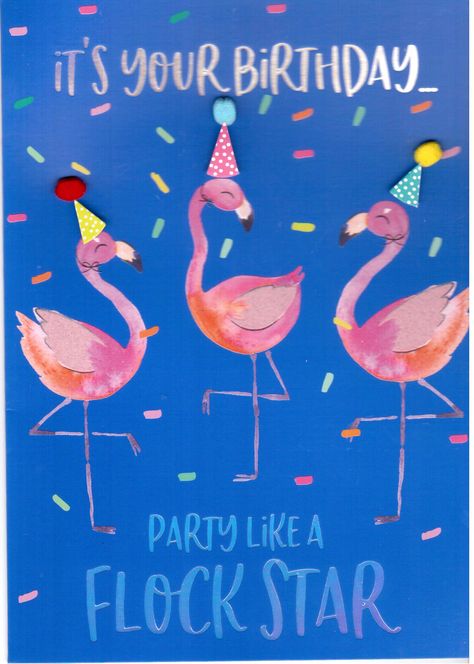 Flamingo Images, Flamingo Happy Birthday, Pink Flamingo Birthday, Birthday Flamingo, Happy Birthday Wishes Pics, Birthday Wishes Pics, Bday Wishes, Fancy Flamingo, Hippie Birthday