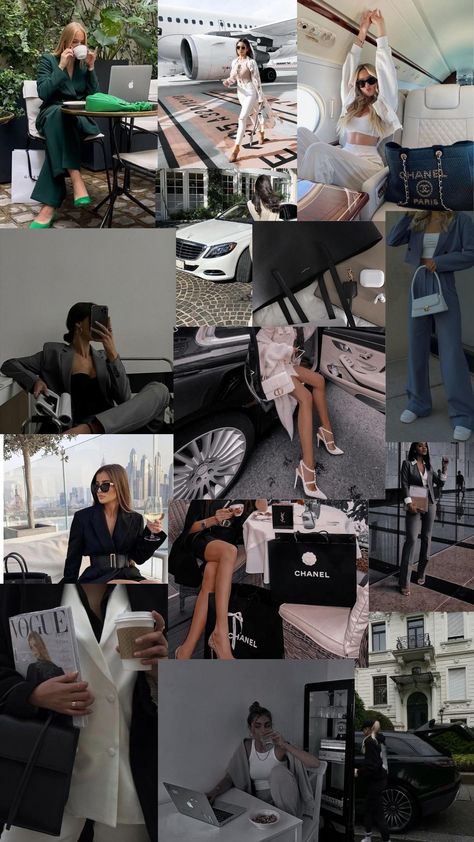 Clothing Brand Owner Aesthetic, Successful Women Picture, Charismatic Aesthetic, Successful Career Woman, Real Estate Vision Board, Vision Board Success, Vision Board Themes, Vision Board Collage, Business Vision Board