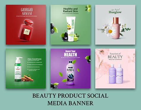 Beauty product social media banner design on Behance Product Social Media Post Design, Product Social Media Post, Social Media Banner Design, Advertising Poster Design, Twitter Ads, Graphic Design Tutorials Learning, Social Media Post Design, Photoshop Tutorial Design, Paper Ideas