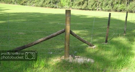 Ideas on fence corners anyone? | Page 3 | BackYardHerds.com Corner Post Fence Ideas, Farm Hacks, Railroad Ties, Digging Holes, Homestead Farm, Electric Fence, Old Fences, Fence Post, Farms Living