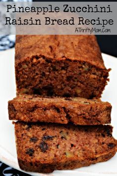 Cinnamon Rasin Bread, Rasin Bread, Zucchini Pineapple Bread, Raisin Bread Recipe, Winco Foods, Zucchini Rolls, Veggie Box, Scone Recipes, Tasty Bread Recipe