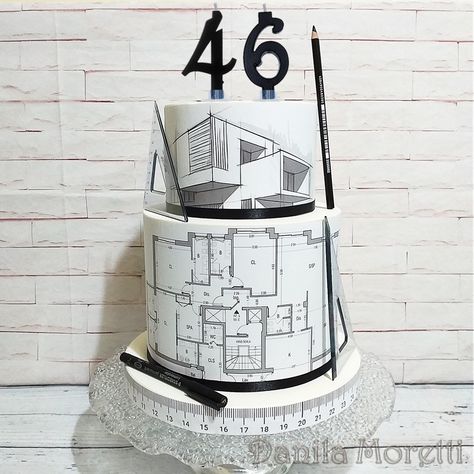 Architect Cake Architecture Themed Cake, Architect Party Ideas, Architecture Graduation Party, Cake For Architect Birthdays, Architect Cake Ideas, Happy Birthday Architect, Architect Cake, Architect Graduation, Simple Graduation Cakes