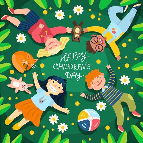 Happy Childrens Day Poster, Childrens Day Illustration, Children's Day Wishes, World Children's Day, Dentist Cartoon, Children's Day Poster, International Children's Day, Hanging Craft Ideas, Valentine's Day Poster