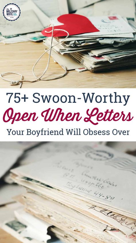 Military Love Letters, Deployed Boyfriend, Deployment Letters, Basic Training Letters, Open When Letters Topics, Love Notes To Your Boyfriend, Open When Letters For Boyfriend, Military Letters, Basic Training Graduation