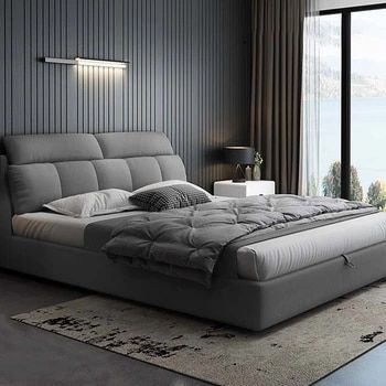 King Size Bed Master Bedrooms, Modern Double Beds, King Size Bed Designs, Modern Style Bed, Bed Back Design, Double Bed Designs, Bed Headboard Design, Modern Luxury Bedroom, Soft Bed