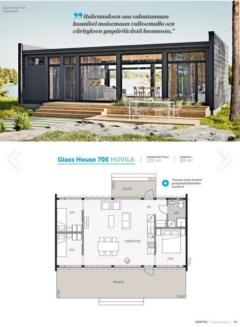 Winter House Exterior, House Construction Plan, Model House Plan, Container House Plans, Modern Tiny House, Container House Design, Tiny House Cabin, Modern House Plans, Prefab Homes