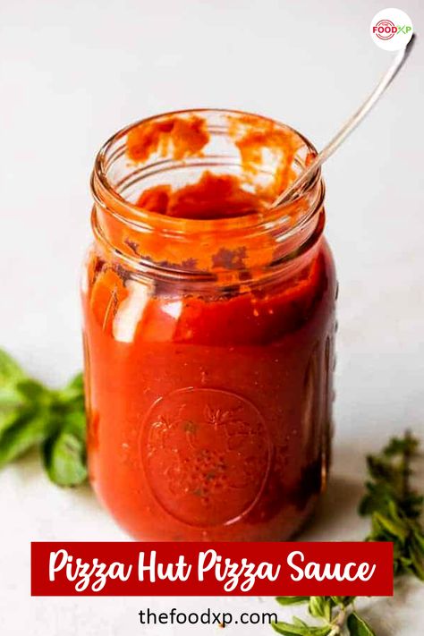 Make this Copycat Pizza Hut pizza sauce recipe at home using fresh tomatoes, garlic paste, and herbs. This pizza sauce is incredibly easy to make, tastes delicious, and is flavor-packed. Click on the provided link. #pizzahutpizzasaucerecipe #pizzahutpizzasauce #pizzahutpizzasaucehomemade #copycatpizzahutsauce Pizza Hut Sauce, Pizza Hut Pizza Sauce, Best Homemade Pizza Sauce, Cooking Homemade Pizza, Pizza Hut Pizza, No Yeast Pizza Dough, Authentic Pizza, Best Homemade Pizza, Easy Pizza Dough