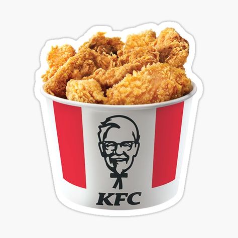 Kfc Bucket Stickers | Redbubble Gift Ideas For My Girlfriend, Kfc Box, Kfc Bucket, Stickers For Notebooks, Doll House Food, Chicken Sticker, Nike Logo Wallpapers, Kfc Chicken, Backgrounds For Phones