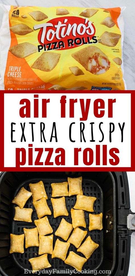 Pizza Rolls In Air Fryer, Rolls In Air Fryer, Air Fryer Pizza Rolls, Totinos Pizza Rolls, Air Fryer Pizza, Pizza Roll Recipe, Cooks Air Fryer, Air Fryer Oven Recipes, Air Fry Recipes